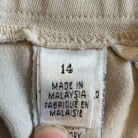 EUC Talbots Tan Pants Size:  14P - Picture 7 of 8